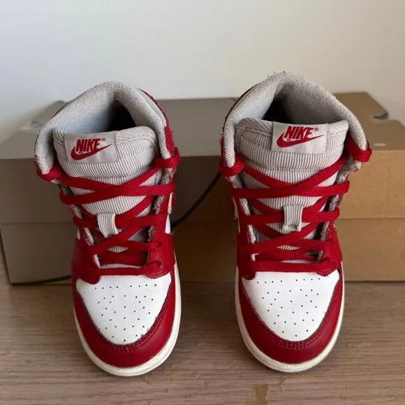 Nike Air Jordan 1 Retro High OG Varcity Red Toddler Sneakers- SZ 10 C