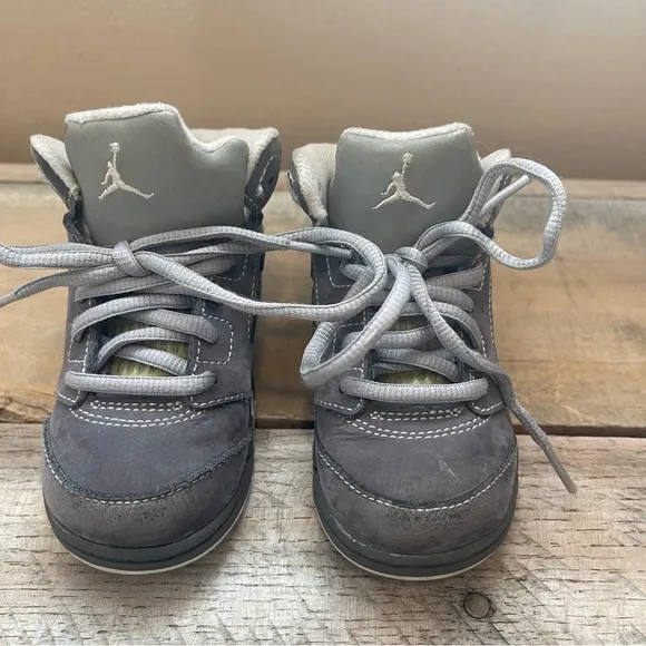 Nike Air Jordan 5 V Retro GS Wolf Grey Sneakers Shoes