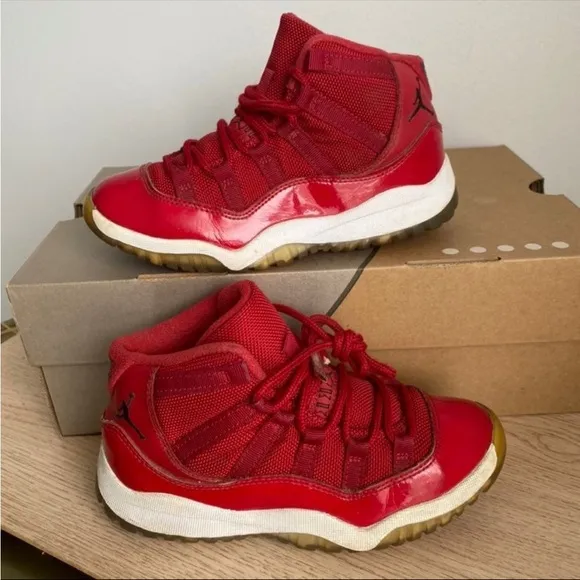 Nike Air Jordan Retro 11 “Gym Red Win Like 96” Toddler Sneakers- SZ 13 C