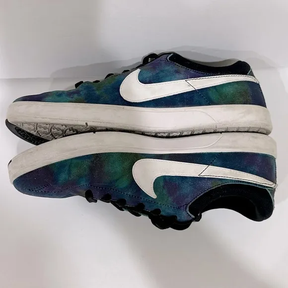 Nike Eric Koston Rare Oilspill Series 1 Galaxy Sneakers Shoes Black Blue Size 9
