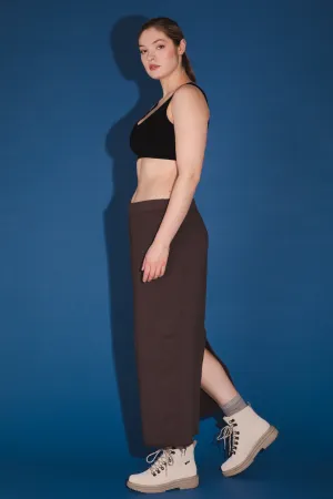 Organic Fleece Sweatskirt in Felt