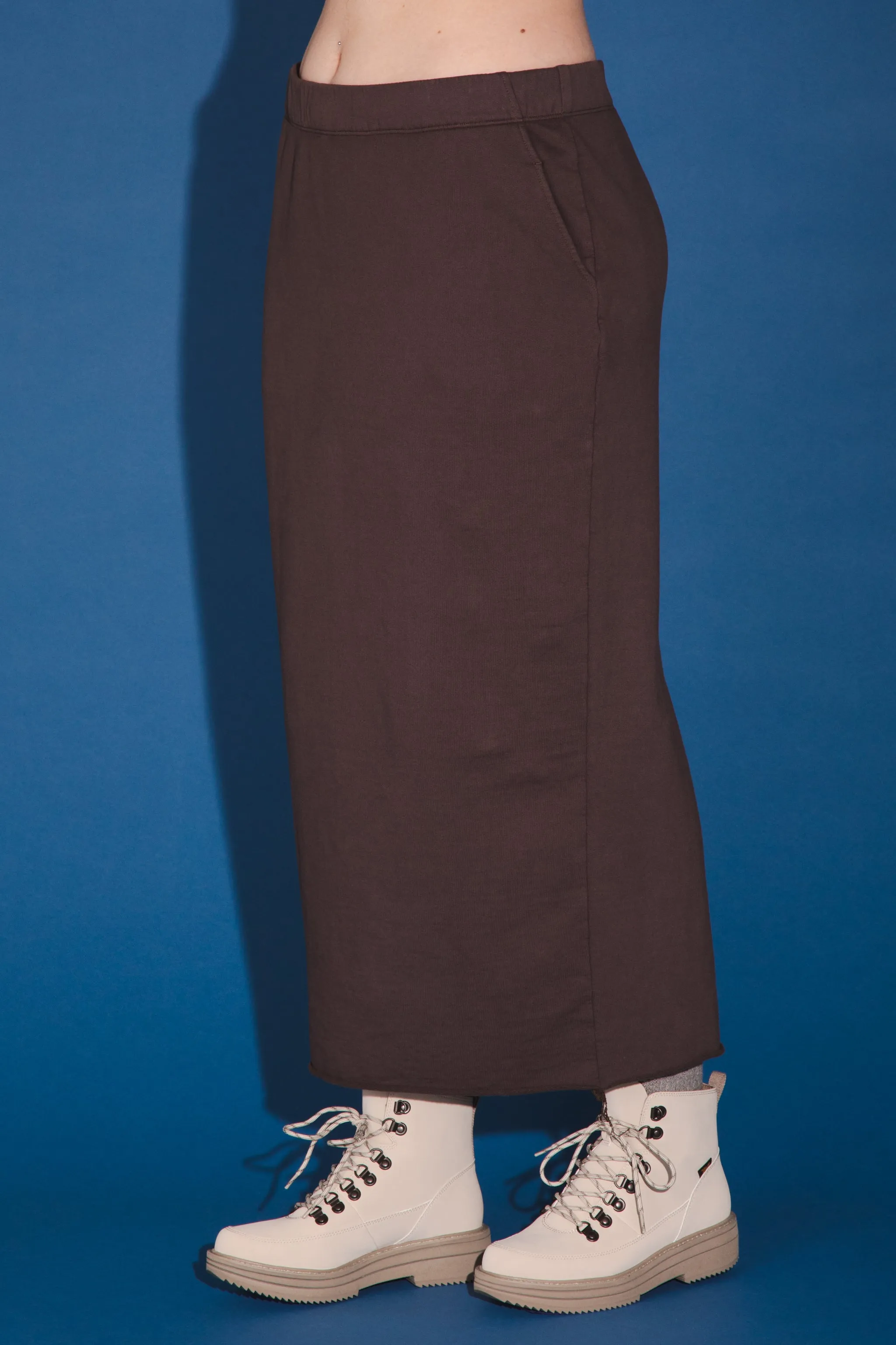 Organic Fleece Sweatskirt in Felt