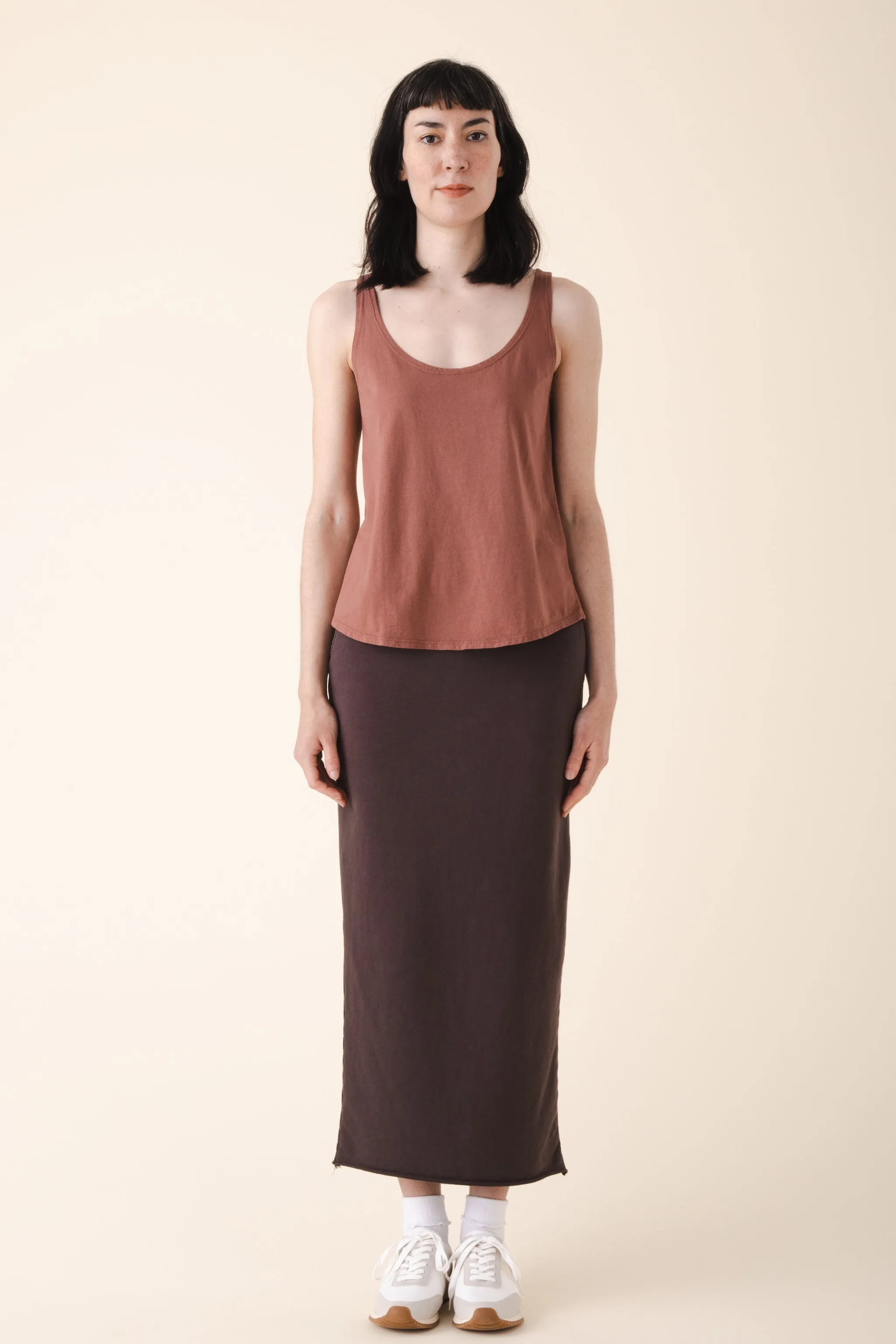 Organic Fleece Sweatskirt in Felt