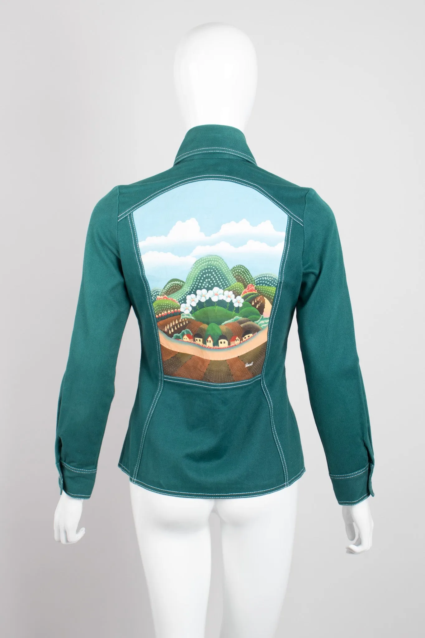 Painted Western Shirt Jacket
