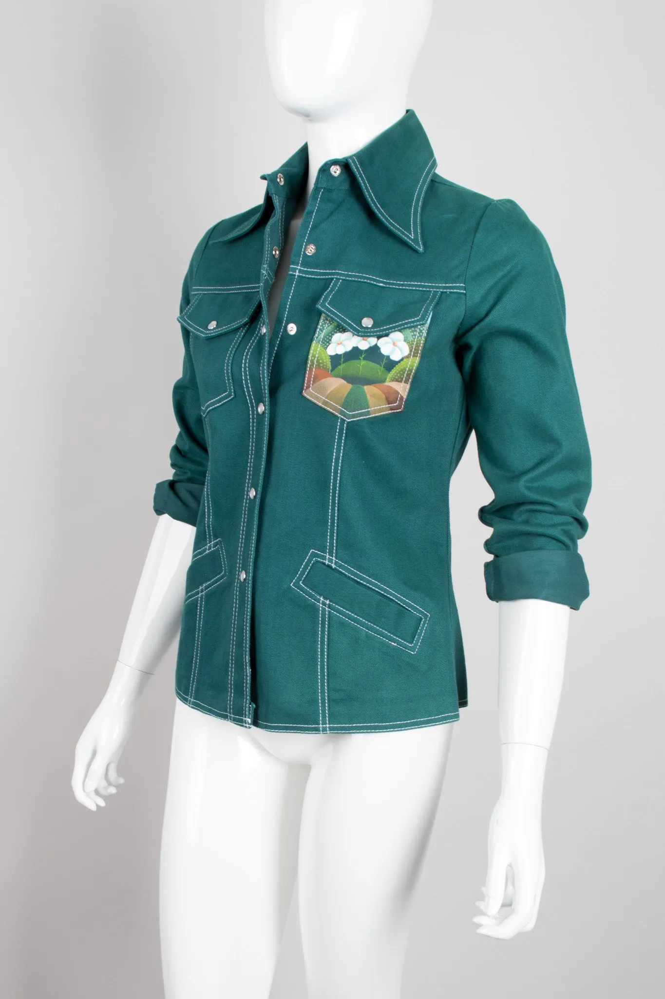 Painted Western Shirt Jacket