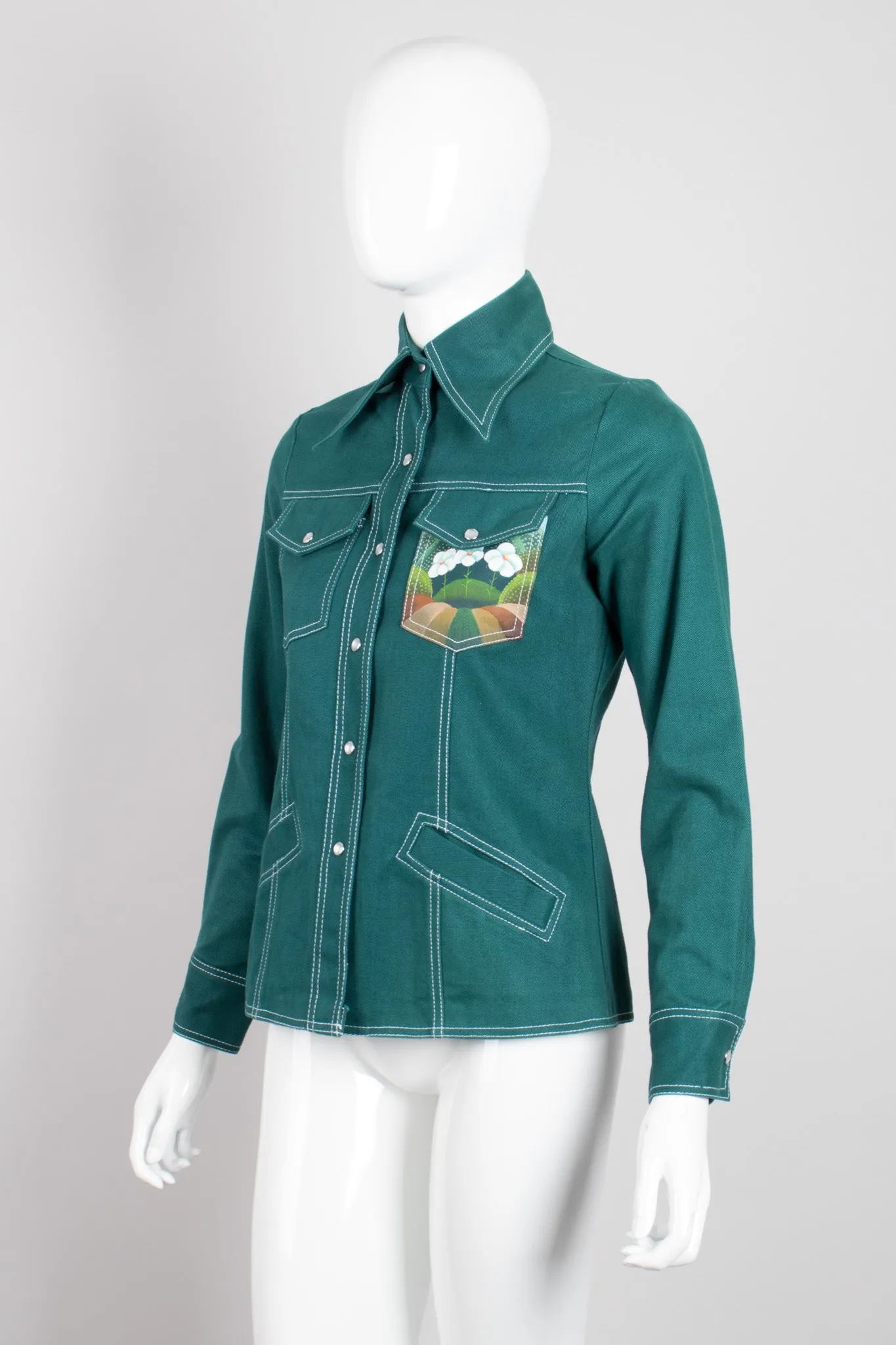 Painted Western Shirt Jacket