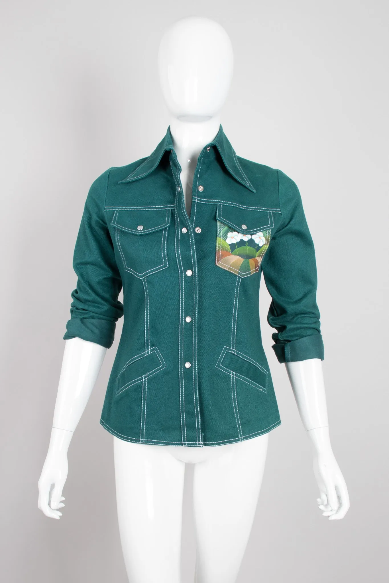 Painted Western Shirt Jacket