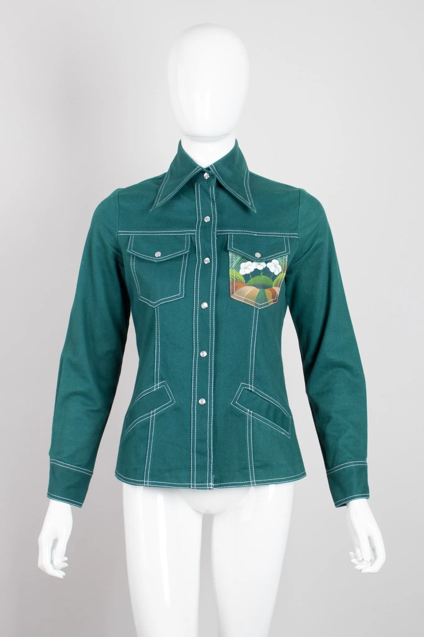 Painted Western Shirt Jacket