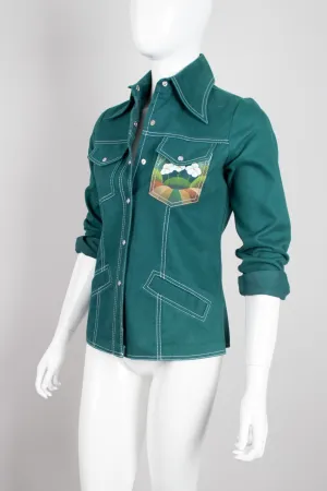 Painted Western Shirt Jacket