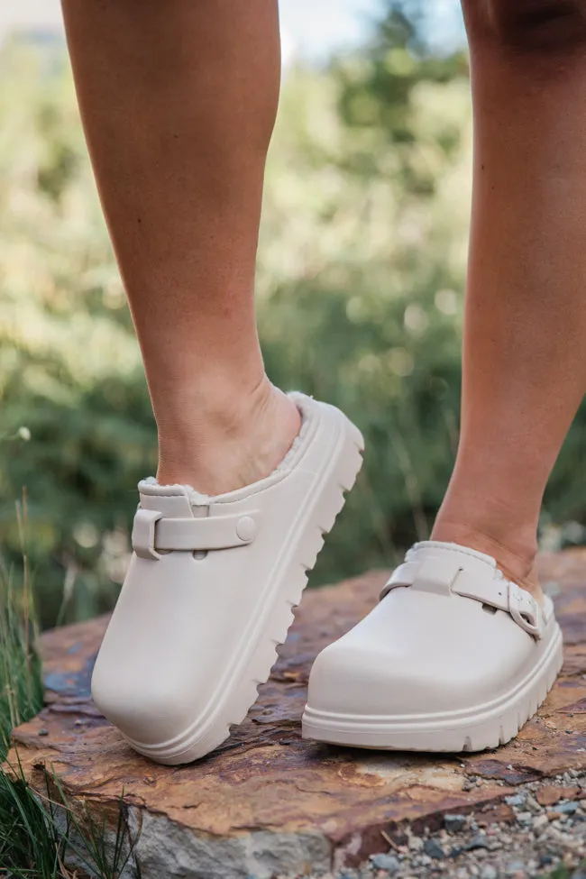Palmer Rubber Sherpa Lined Slip-on Clogs FINAL SALE
