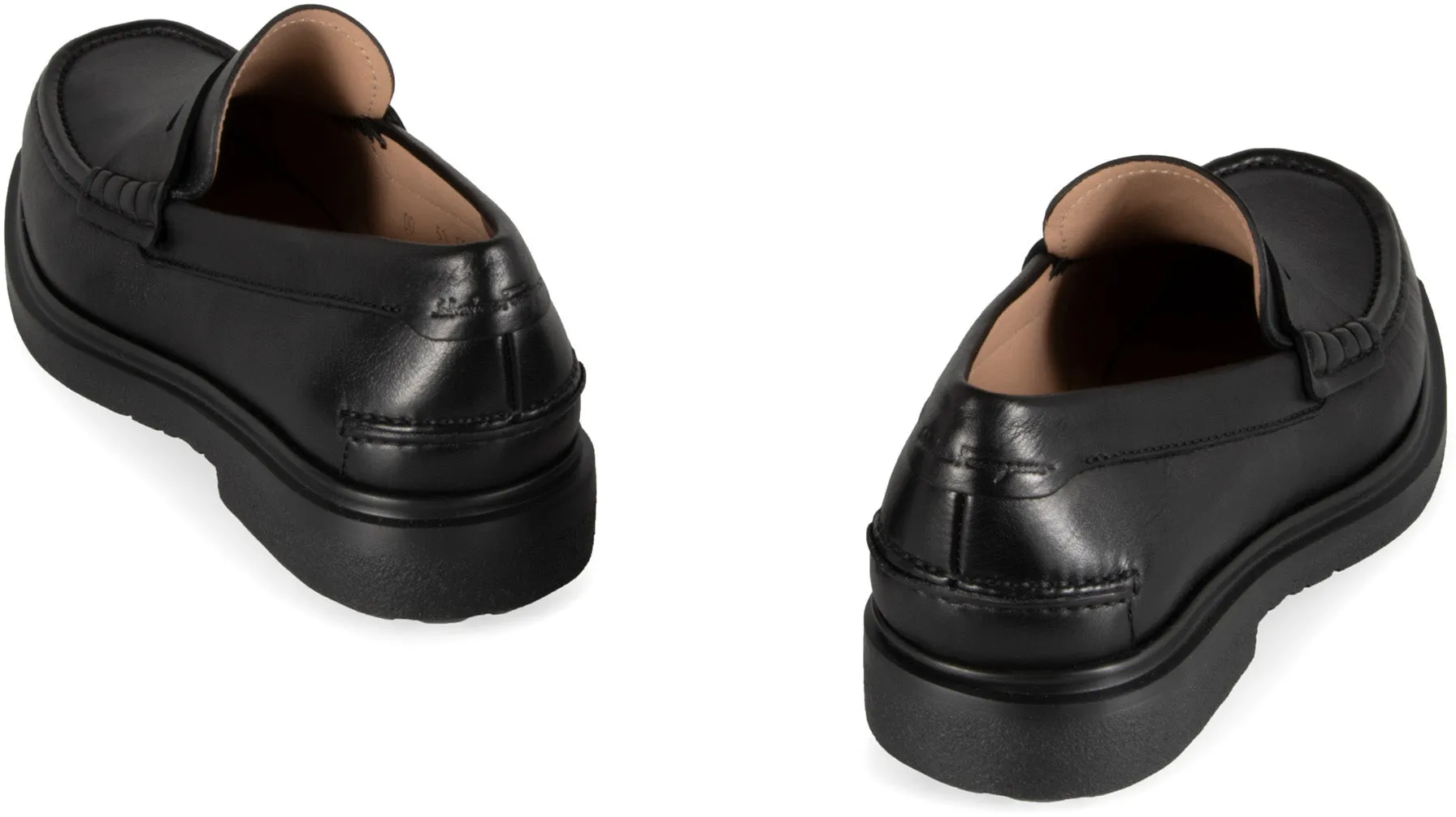 Penny leather loafers