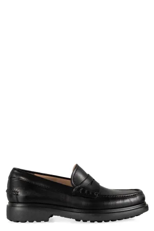 Penny leather loafers