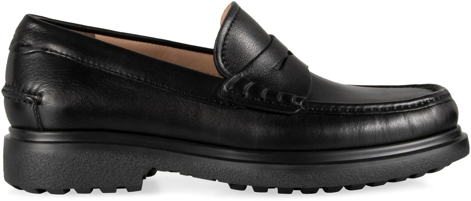 Penny leather loafers