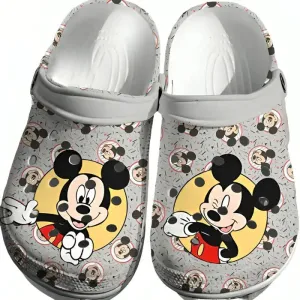 Personalized Mickey Mouse Design Clogs