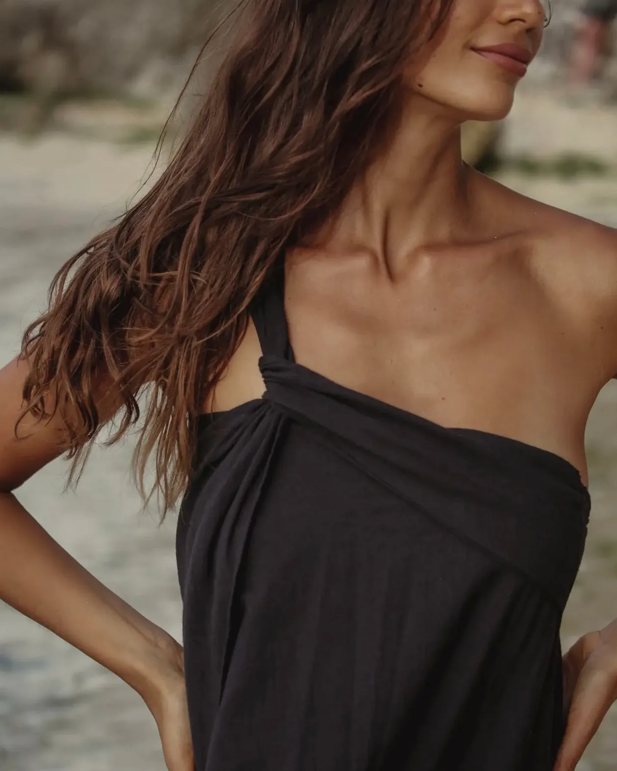 Pia Maxi Dress Black S/M