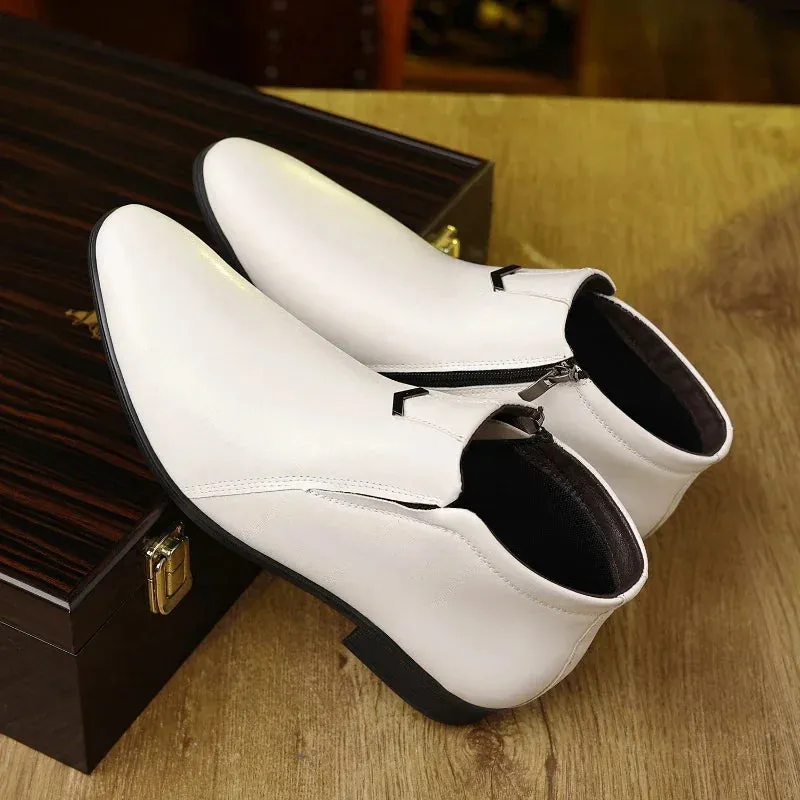 Pierre™ Chic Leather Boots with Zip