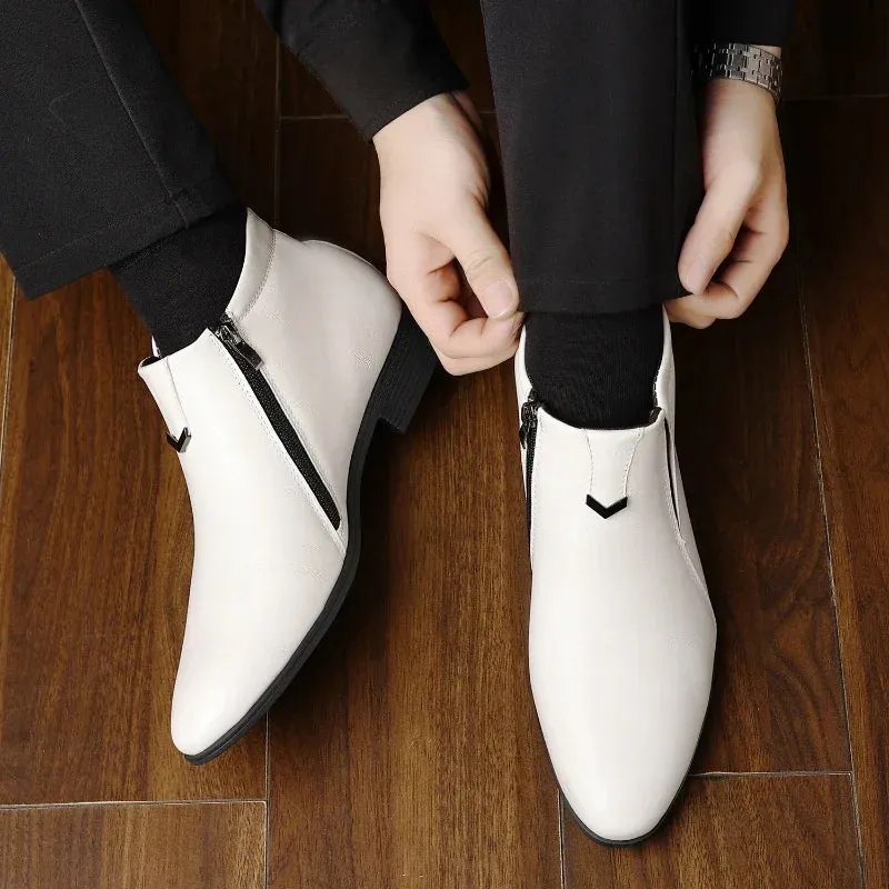 Pierre™ Chic Leather Boots with Zip