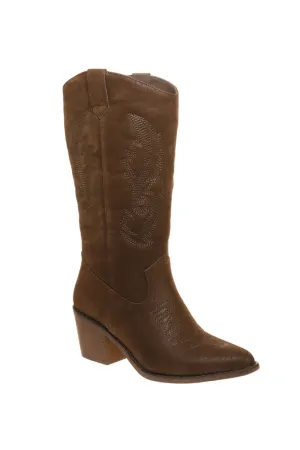 Pierre Dumas Wilder Western Tall Boots for Women in Brown | 89878-702 BROWN
