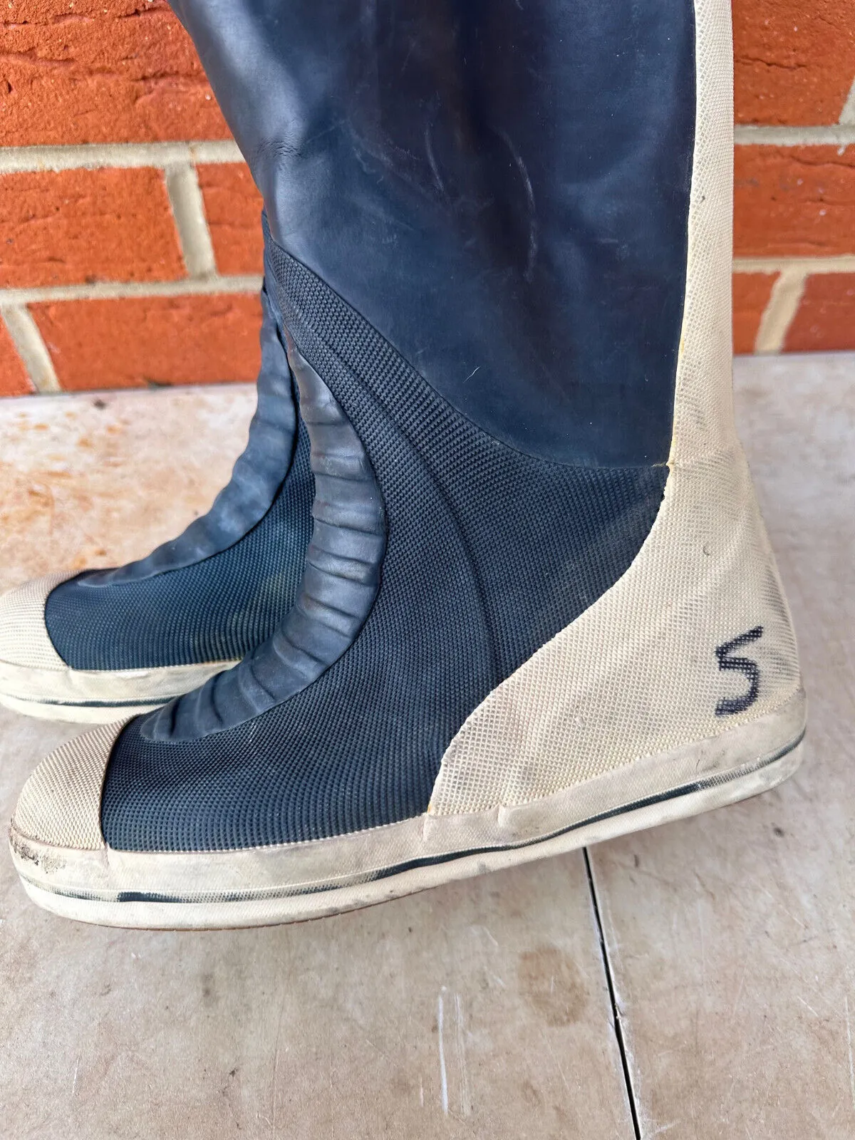 Plastimo Safety Rubber Wellies Sailing Boots - Size UK 5 - EU 38
