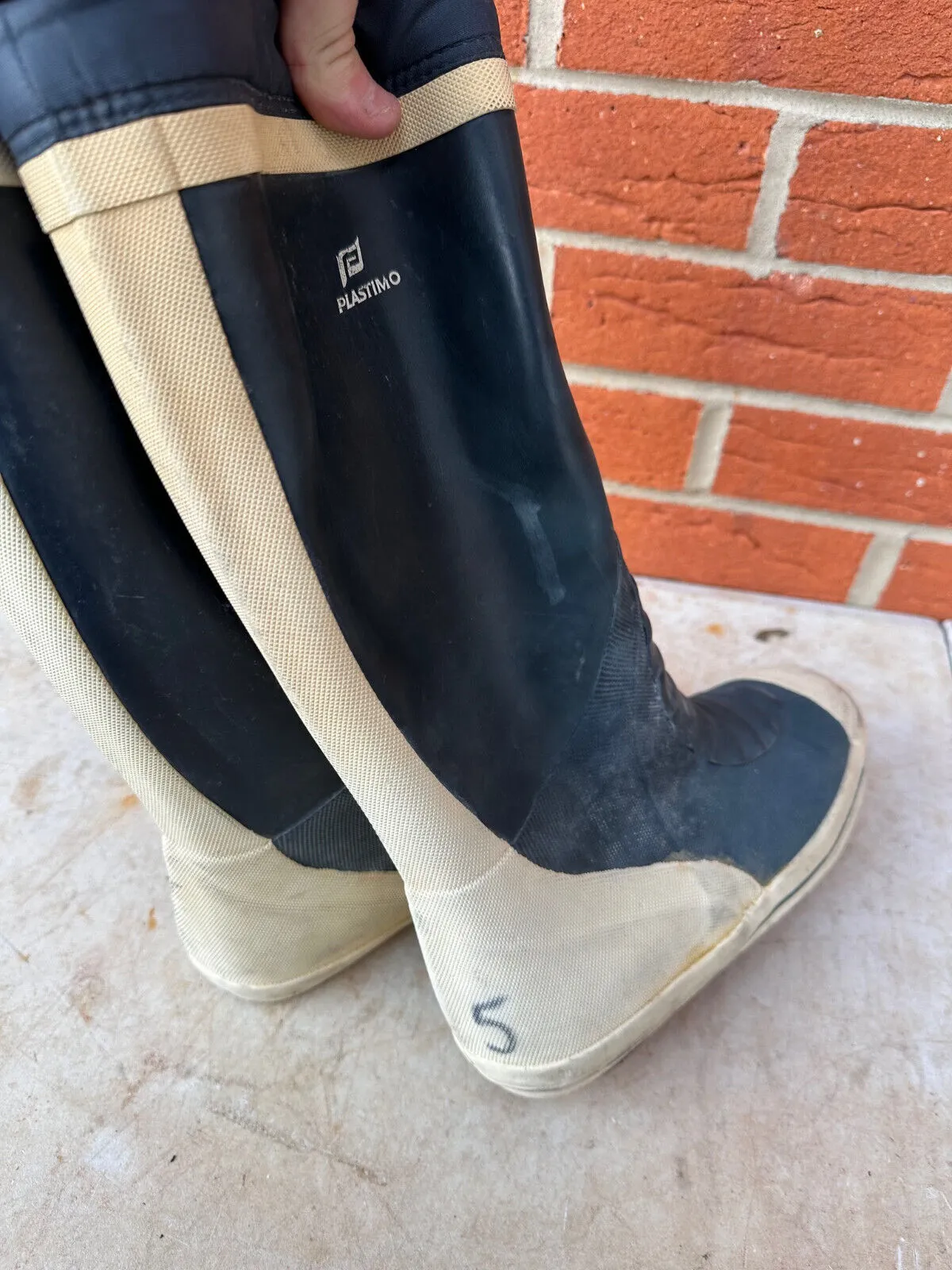 Plastimo Safety Rubber Wellies Sailing Boots - Size UK 5 - EU 38