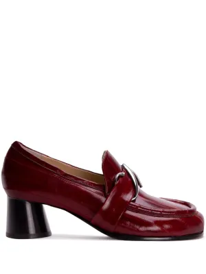 Proenza Schouler logo plaque high-heeled loafers