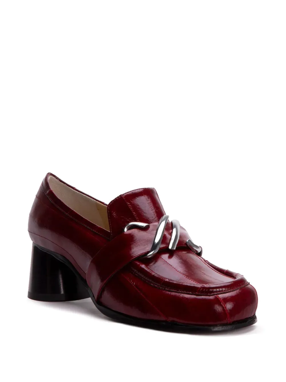 Proenza Schouler logo plaque high-heeled loafers