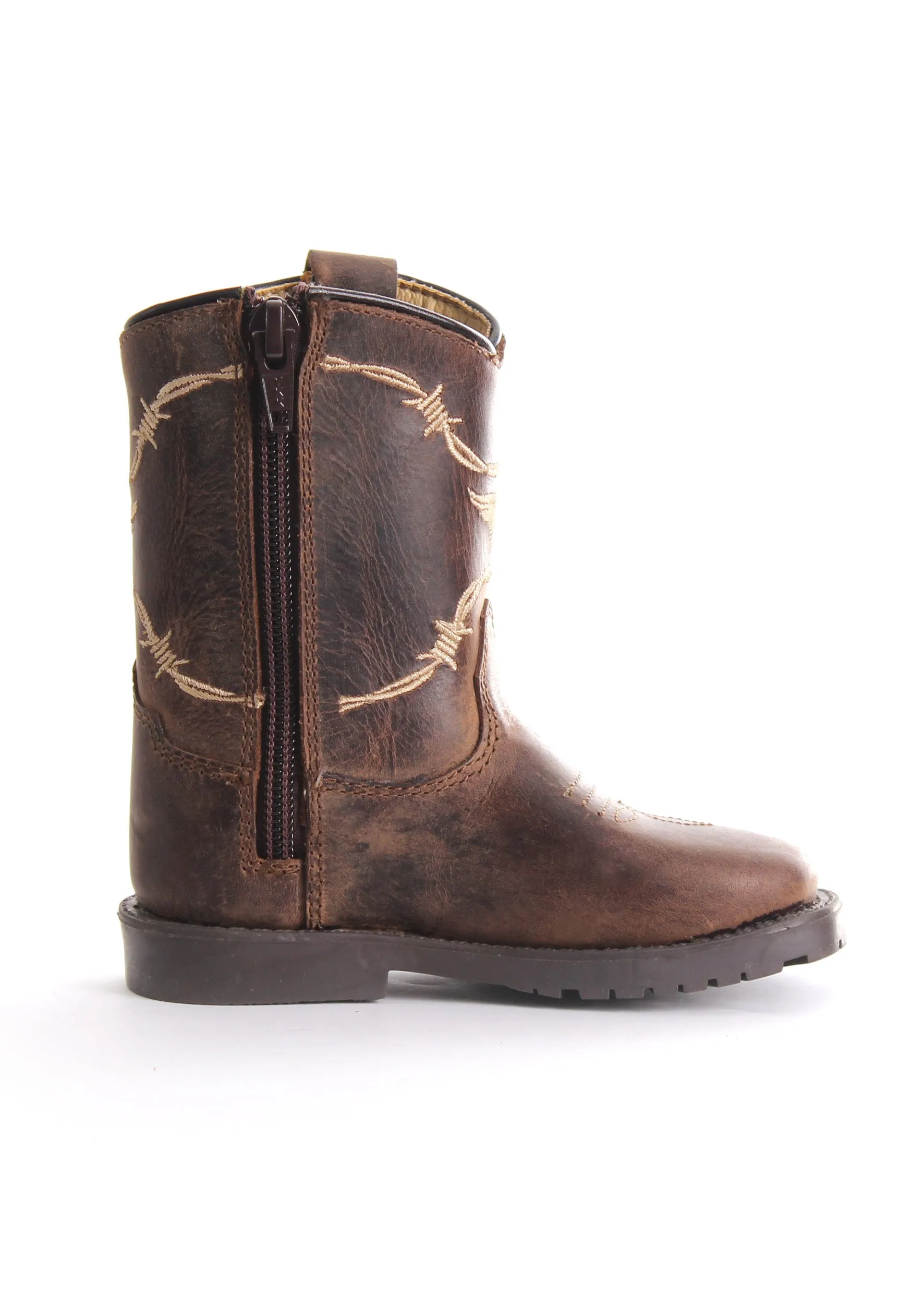 Pure Western Kit Toddler Boot - Oil Distress Brown