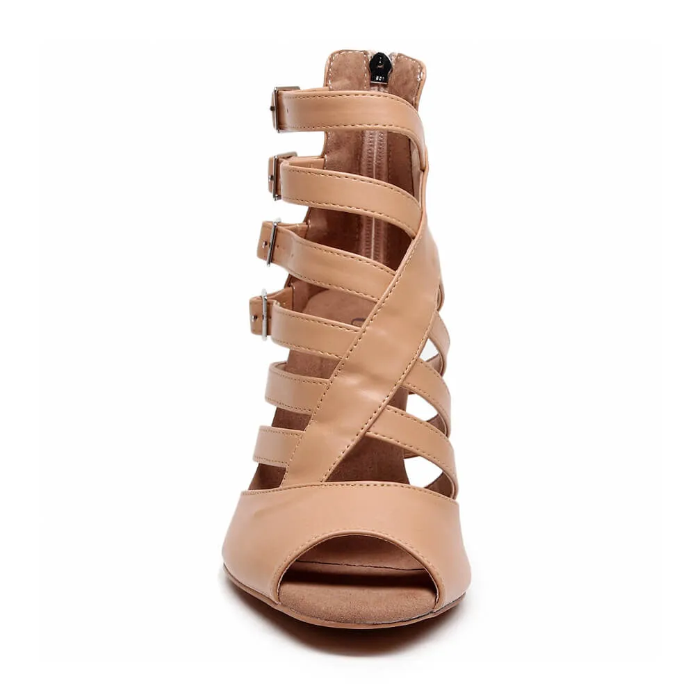 Rene Wide Fit - Truly Nude Shade Three - Suede Sole