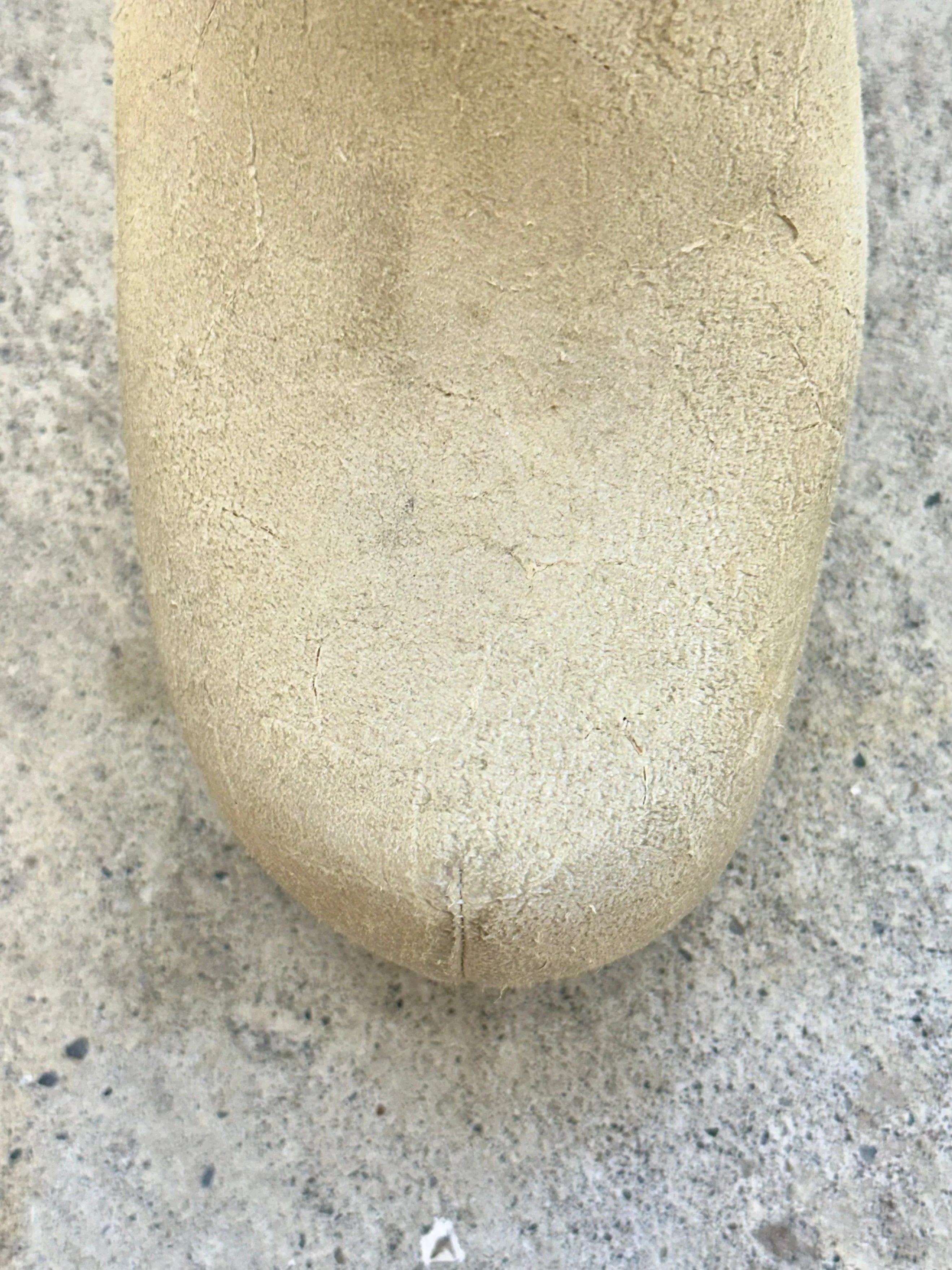 Rick Owens Bone Suede Clogs