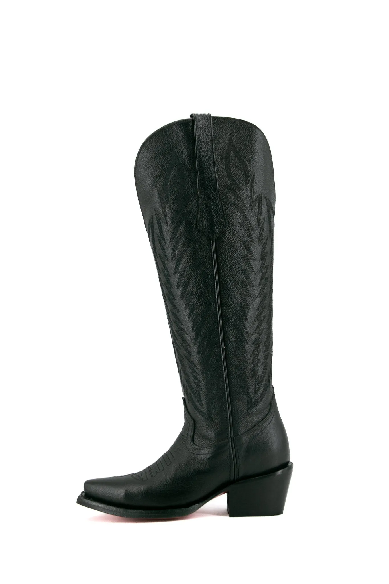 Rock'em Valentina Tall Red Bottom Snip Toe Cowgirl Boots WIDE CALF