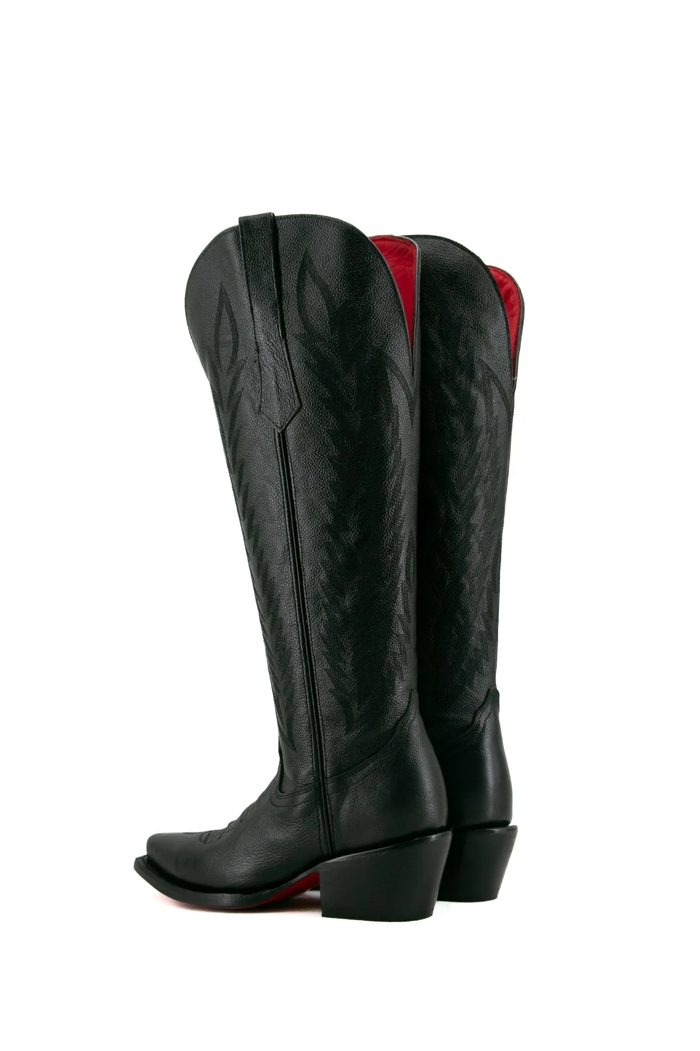 Rock'em Valentina Tall Red Bottom Snip Toe Cowgirl Boots WIDE CALF