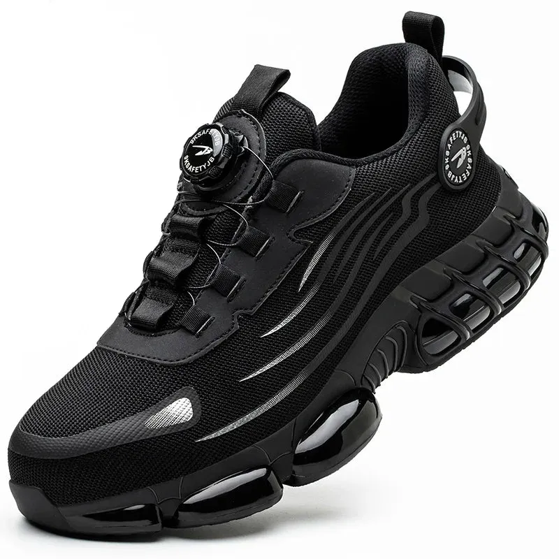 Rotating Button Safety Work Shoes for Men