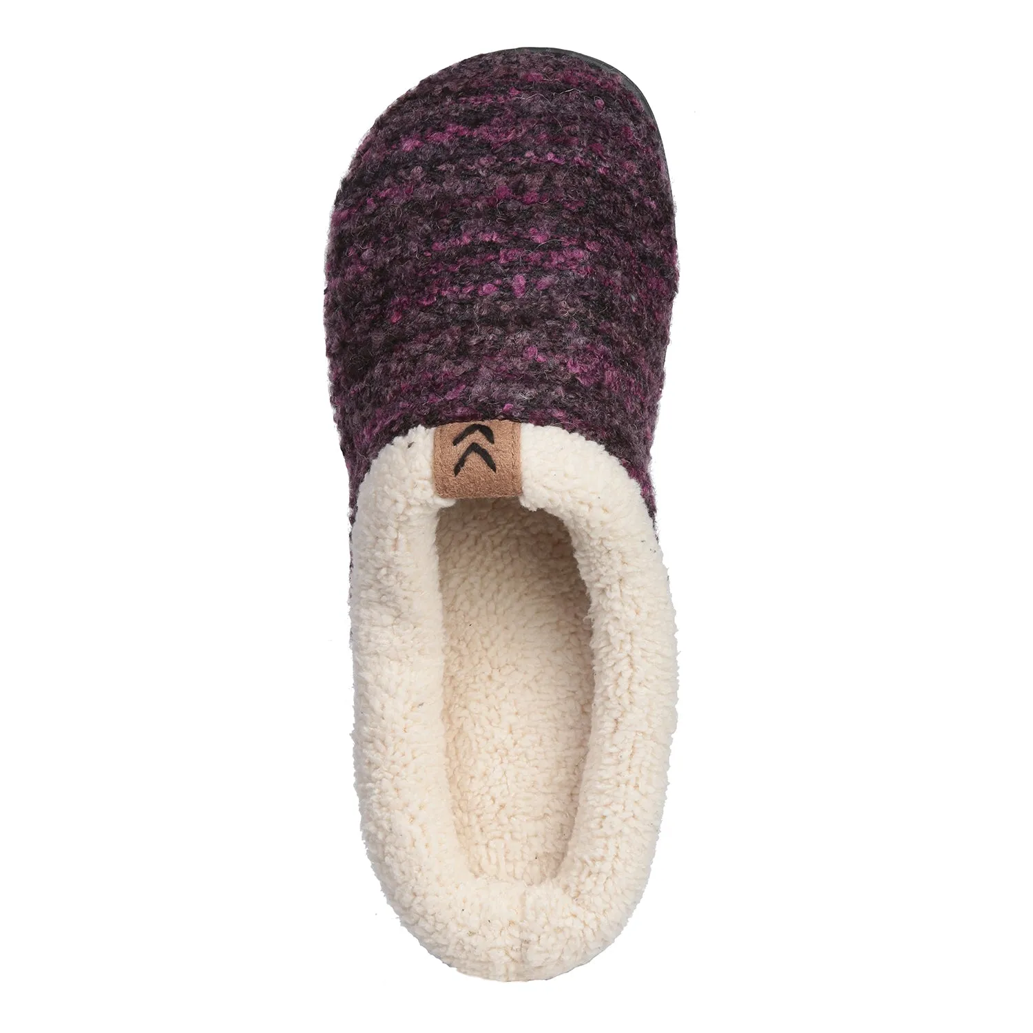 Roxoni Womens Knitted Fleece Lined Clog Slippers Warm House Shoe