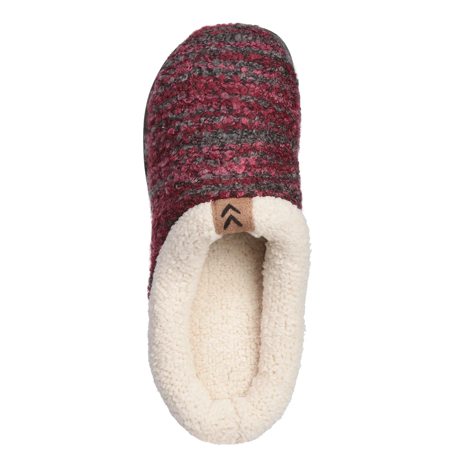 Roxoni Womens Knitted Fleece Lined Clog Slippers Warm House Shoe