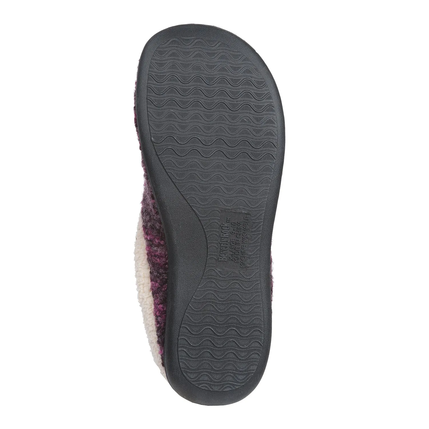 Roxoni Womens Knitted Fleece Lined Clog Slippers Warm House Shoe