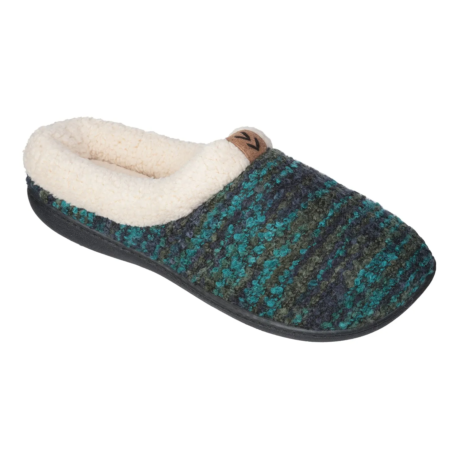 Roxoni Womens Knitted Fleece Lined Clog Slippers Warm House Shoe