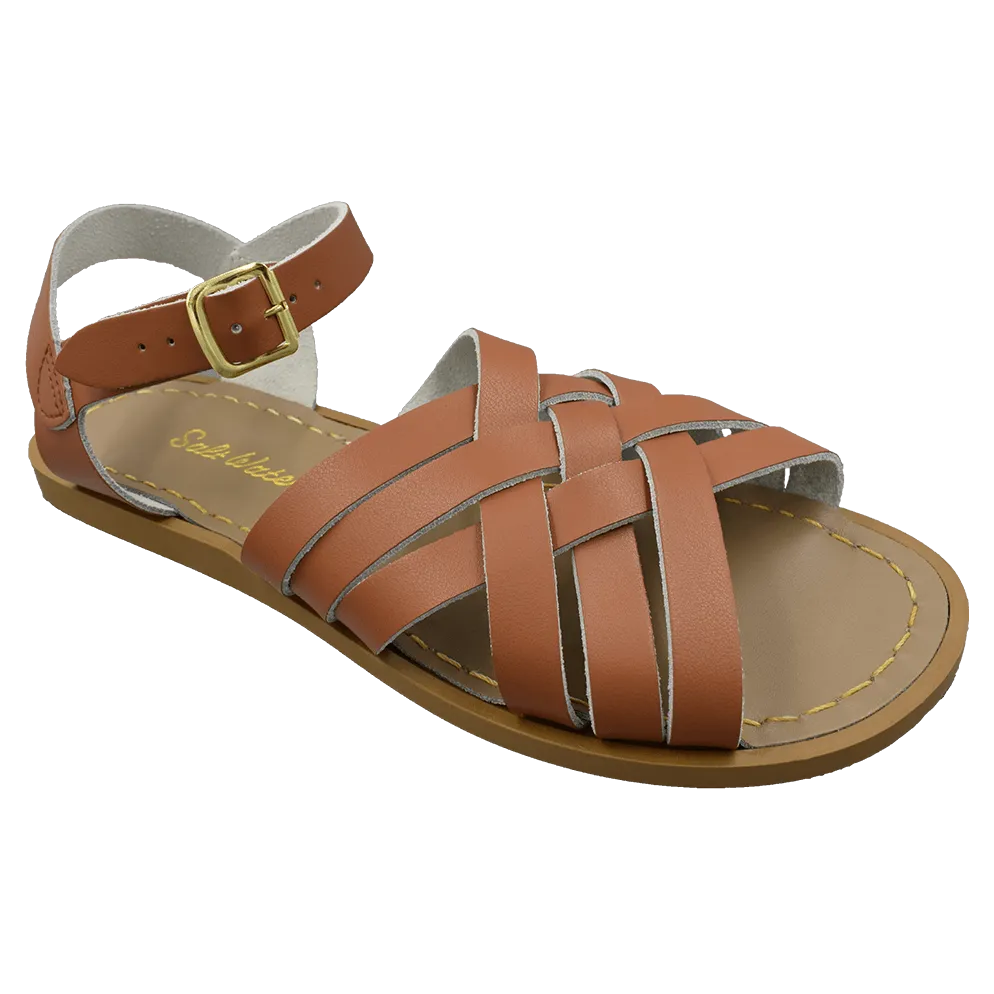 Saltwater Retro sandal (tan, Adult)