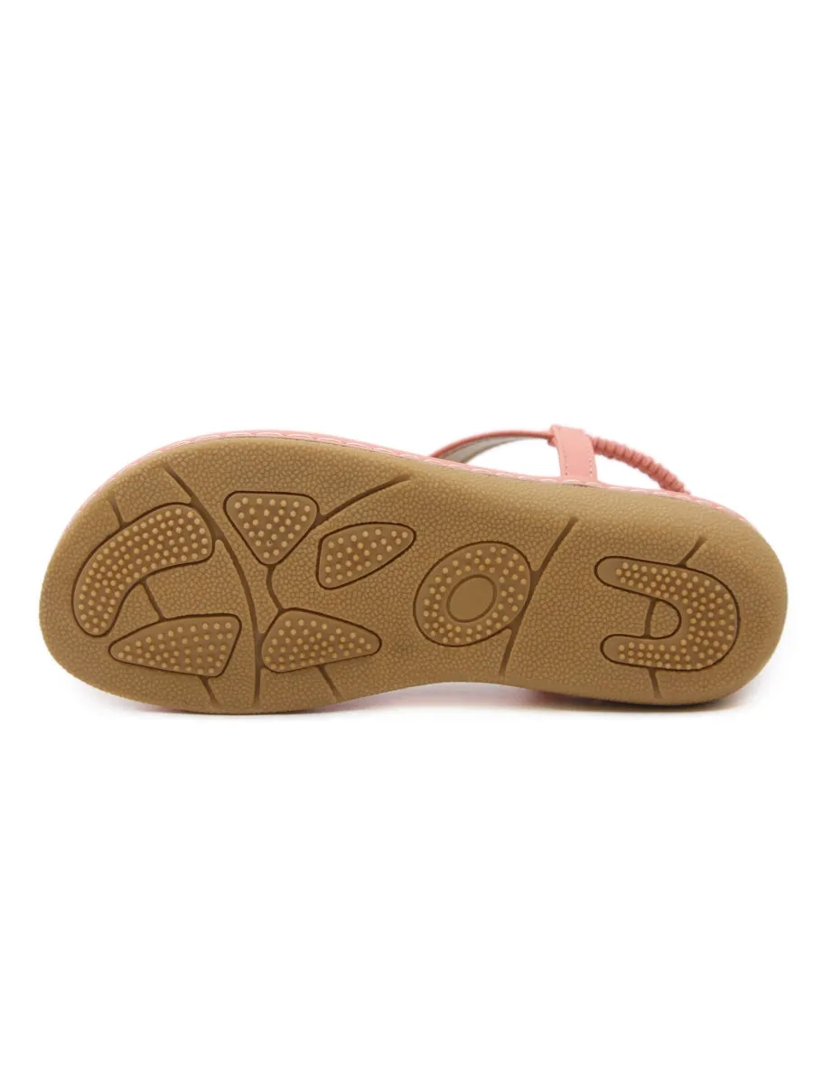 Signature T-Strap Peach Slingback Sandal
