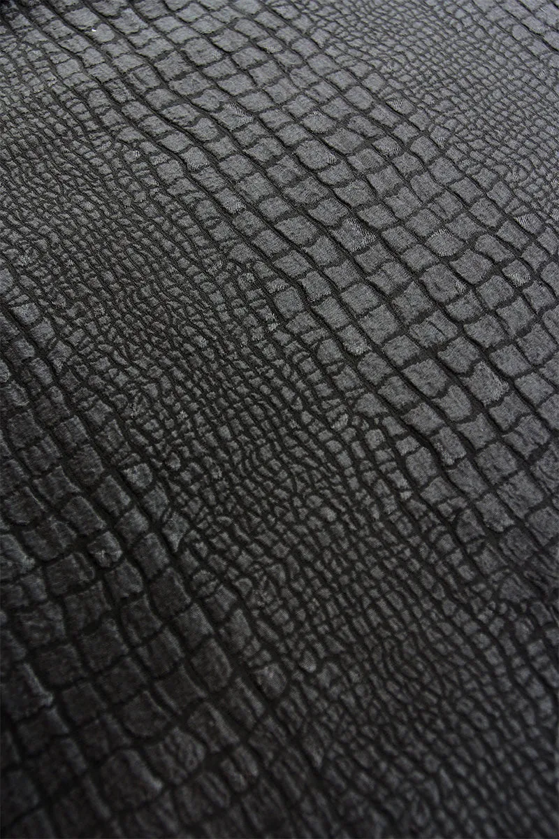Silk Croco Jacquard Midi Boubou Caftan