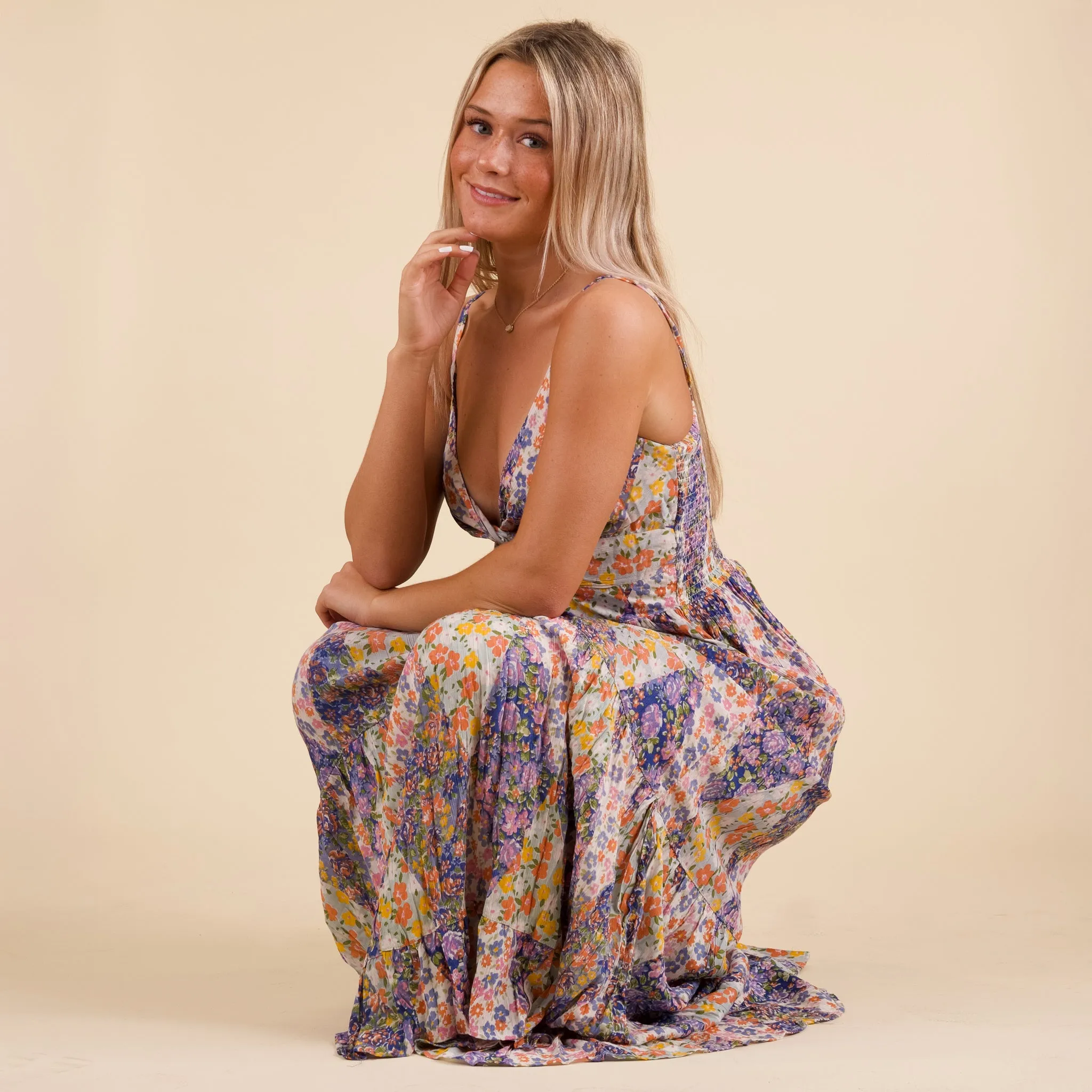 Sleeveless Twist Maxi Dress