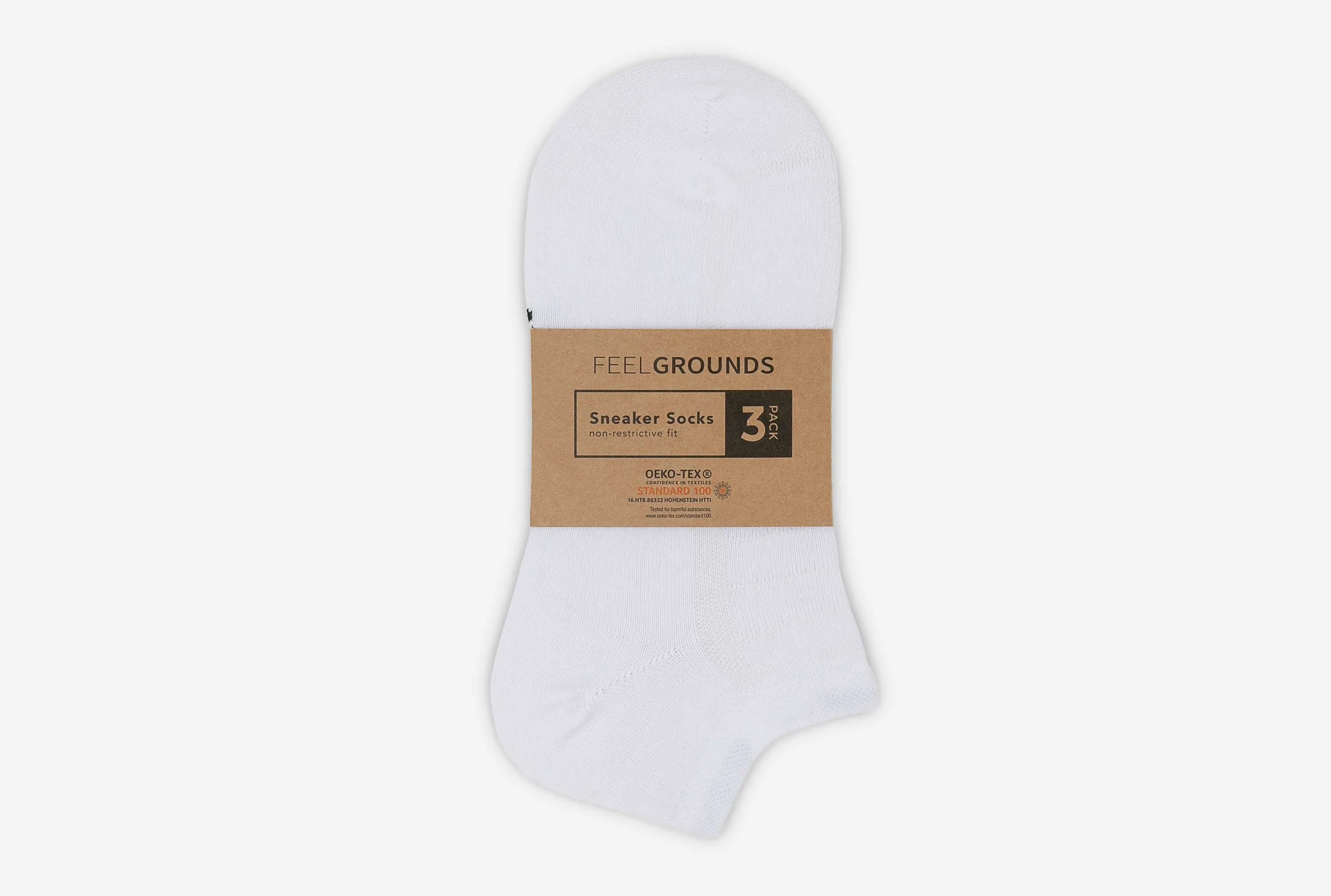 Sneaker Socken Breite Zehenbox (3er-Pack) - White