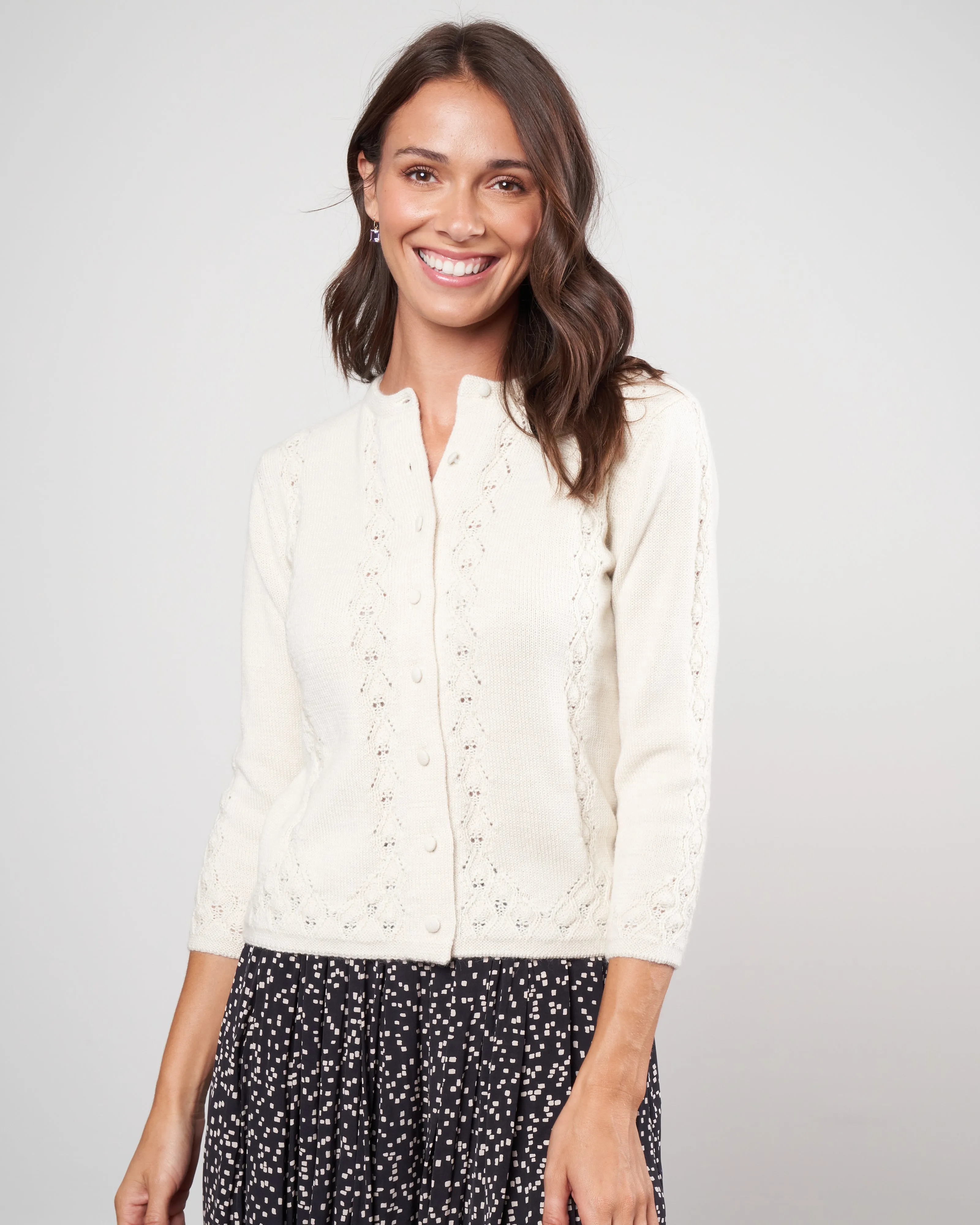 sophie cardigan - ivory