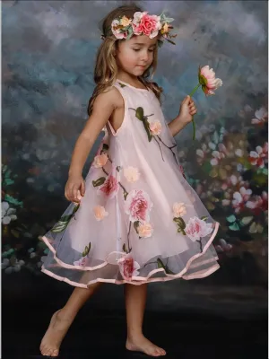 Spring Dreams Flower Lace Party Dress
