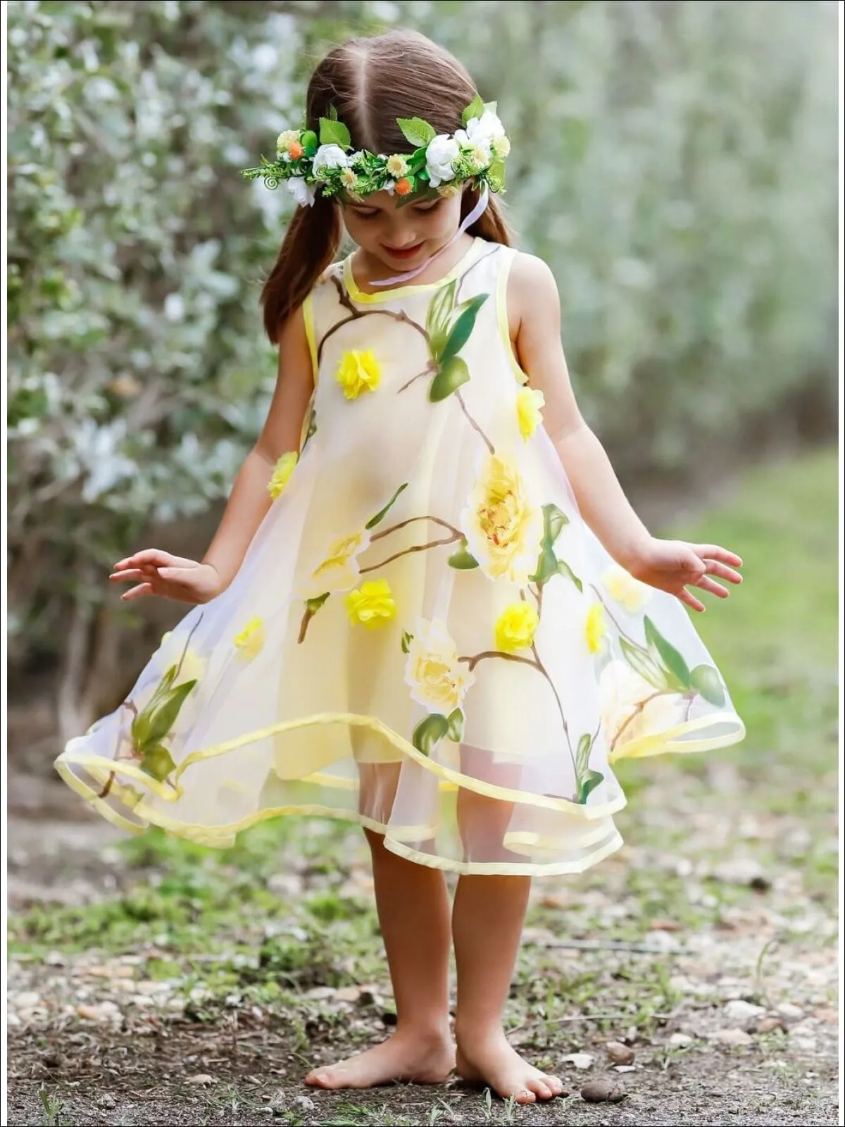 Spring Dreams Flower Lace Party Dress
