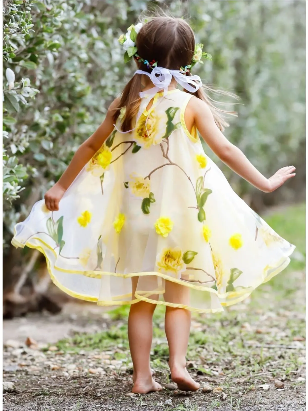 Spring Dreams Flower Lace Party Dress