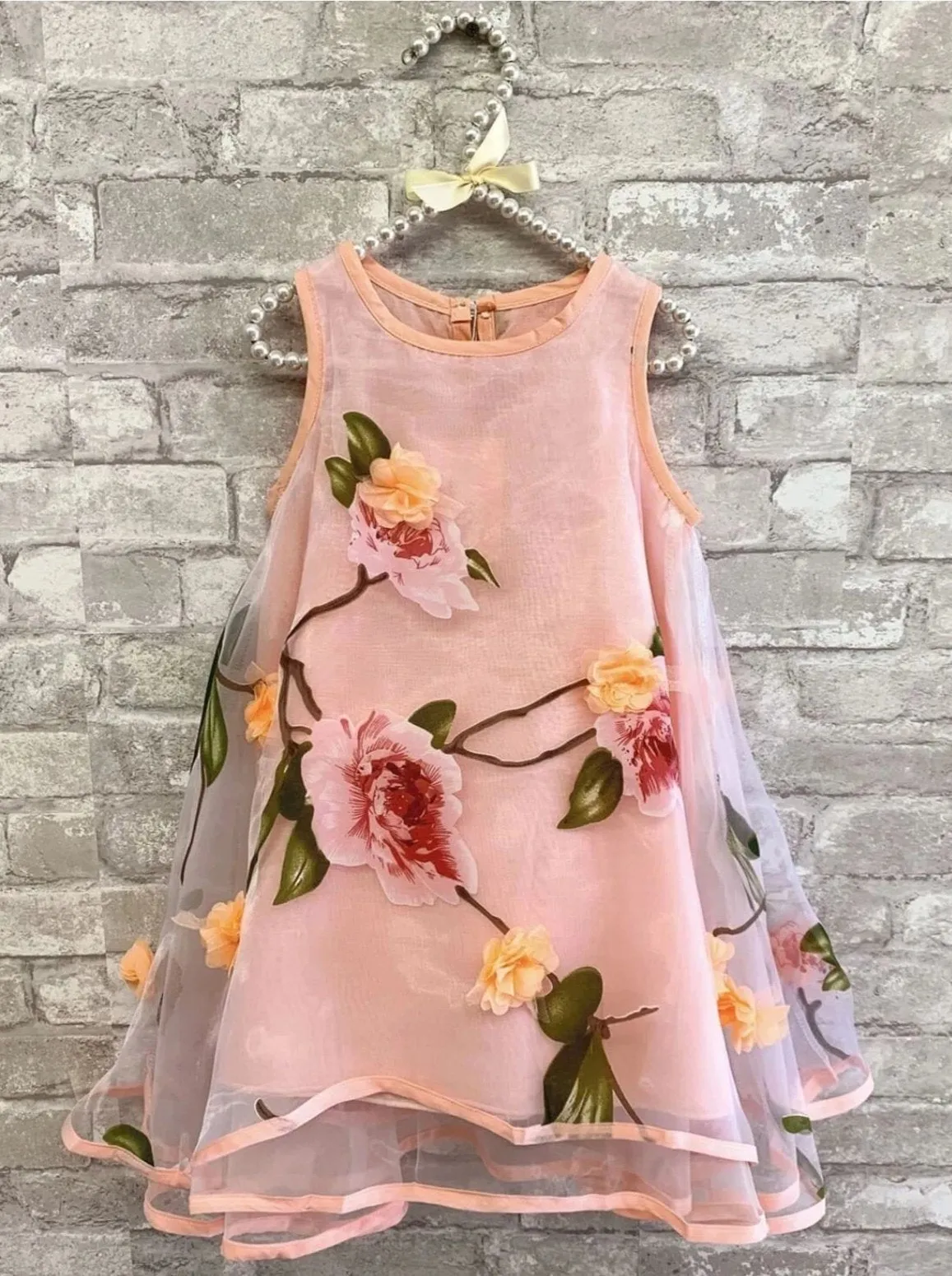 Spring Dreams Flower Lace Party Dress