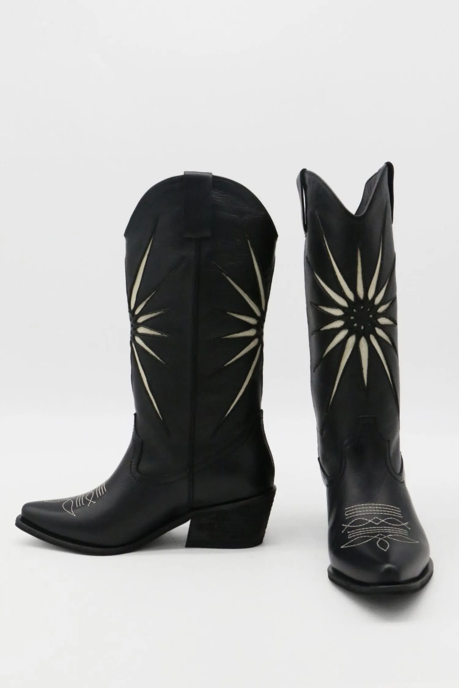 [STIVALI] MOONRISE LEATHER COWBOY BOOT