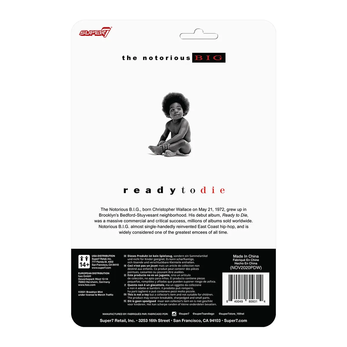 Super7 x NOTORIOUS B.I.G. - The Original - ReAction Figure