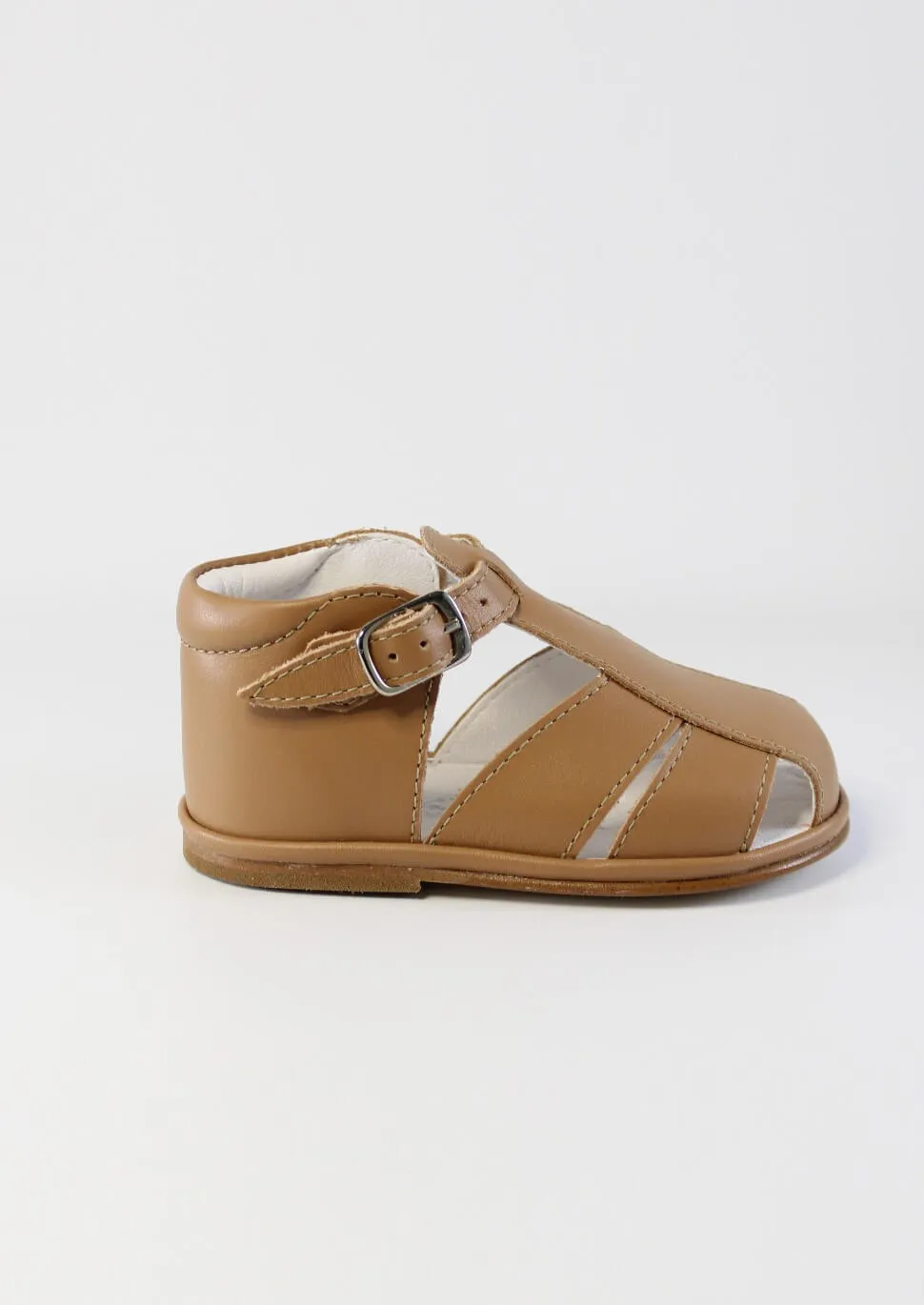 Tan T-Bar Sandals
