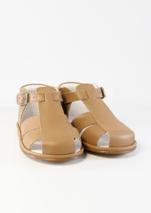 Tan T-Bar Sandals